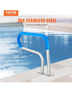 Pasamanos de piscina VEVOR 81.3x58.4 cm acero inoxidable 2
