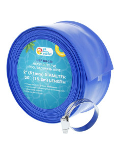 Manguera de retro lavado U.S. Pool Supply 51mm x 15.2m