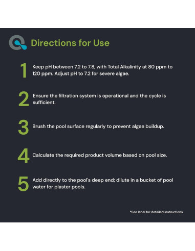 Algaecida de Cobre AquaDoc 32oz - 90 Días Sin Algas