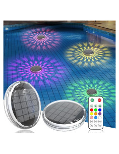 Luces Flotantes de Piscina Solar Kitloo - 2 Piezas, IPX7