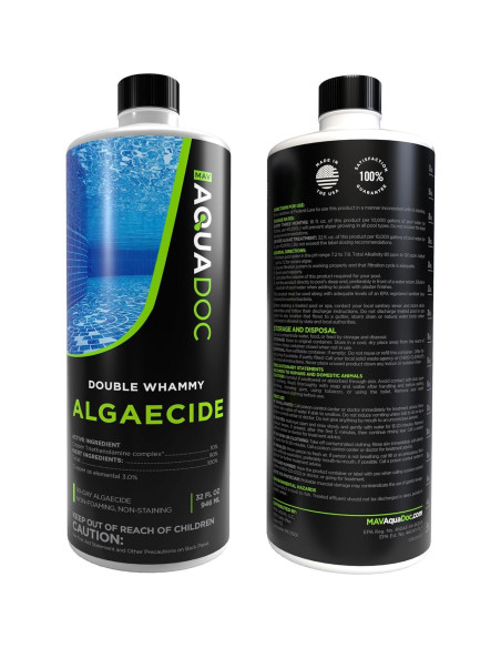 Algaecida de Cobre AquaDoc 32oz - 90 Días Sin Algas