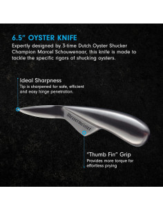 Cuchillo de Ostra Messermeister OK-163 - Acero Inoxidable 15.24 cm 2