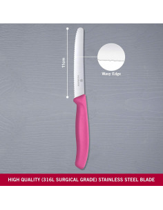 Cuchillo de Utilidad Victorinox Swiss Classic Rosa 10.92 cm 2