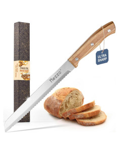 Cuchillo de Pan Serrado Mezzo 20.32 cm Acero Alto Carbono