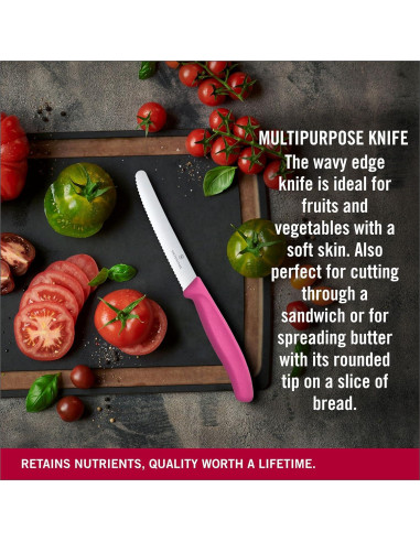 Cuchillo de Utilidad Victorinox Swiss Classic Rosa 10.92 cm