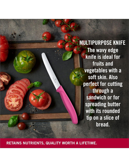 Cuchillo de Utilidad Victorinox Swiss Classic Rosa 10.92 cm