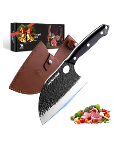 Cuchillo de Chef Mossy Oak 16.5 cm Forjado a Mano con Funda