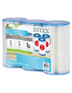 Cartucho de Filtro de Piscina Intex 29003E Tipo A - Paquete de 3