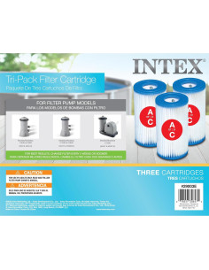 Cartucho de Filtro de Piscina Intex 29003E Tipo A - Paquete de 3 2