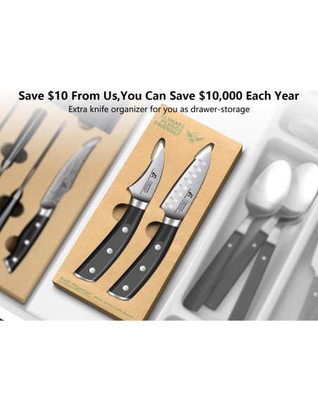 Juego de cuchillos de pelar CoquusAid 2PCS acero inoxidable