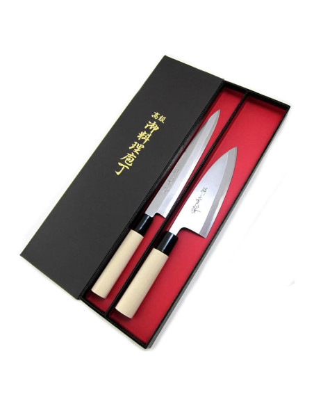 Conjunto de cuchillos Yanagiba y Deba Houcho 210mm y 150mm