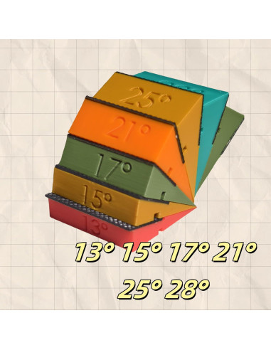 Cuñas de Guía de Mantenimiento YEVVA 13 a 28 Antideslizantes