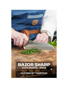 Cuchillo Santoku Dalstrong 18 cm - Acero Alemán - Funda Incluida 2