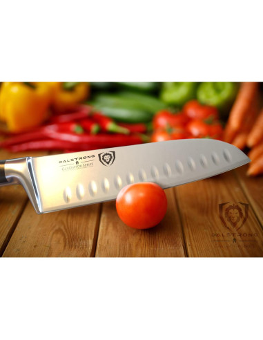 Cuchillo Santoku Dalstrong 18 cm - Acero Alemán - Funda Incluida