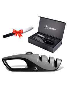 Afilador de cuchillos Agrilia RM0066 con cuchillo de chef