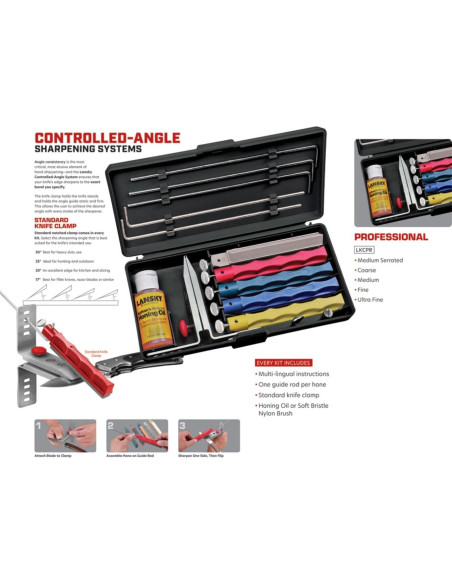 Sistema de Afilado Lansky LKCPR con Piedras Gruesas y Finas