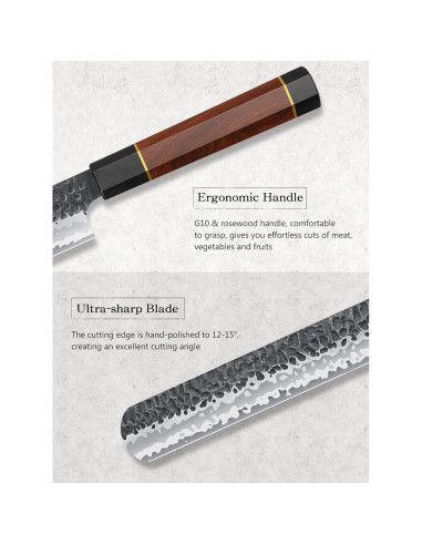 Cuchillo de Rebanar Brisket HOSHANHO 30 cm Acero Alto Carbono