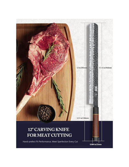 Cuchillo de Rebanar Brisket HOSHANHO 30 cm Acero Alto Carbono