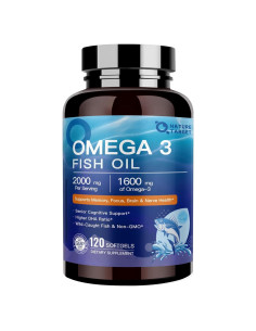 NATURE TARGET Aceite de Pescado Omega 3 1600mg 120 Cápsulas