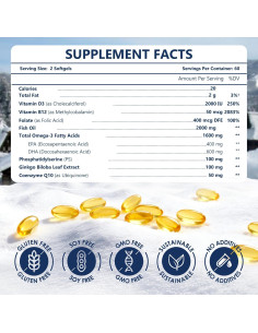 NATURE TARGET Aceite de Pescado Omega 3 1600mg 120 Cápsulas 2