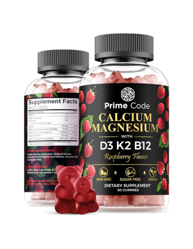 Gomas de Calcio Veganas Prime Code Labs 100mg con Magnesio