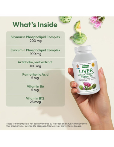 ANDREW LESSMAN Extractos Antioxidantes Hígado 60 Cápsulas