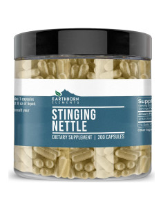 Cápsulas de Hojas de Ortiga Earthborn Elements 200 Unidades