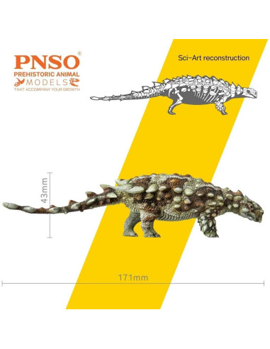 Modelo Dinosaurio PNSO 37 Bart El Pinacosaurus 30cm