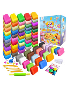 Arcilla Secada al Aire ESSENSON 72 Colores para Niños