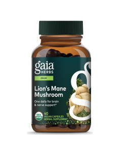 Hongos Melena de León Gaia Herbs - 40 Cápsulas Veganas