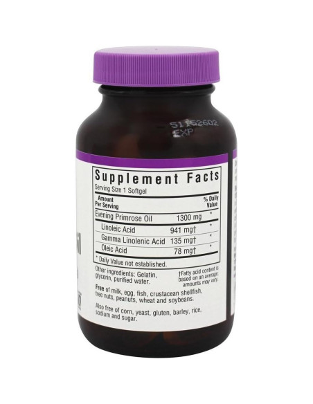 Aceite de Onagra 1300mg Bluebonnet 60 Cápsulas Blandas