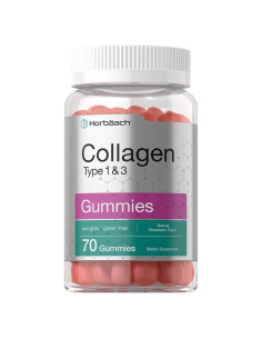 Gomitas de Colágeno Horbach 70 Unidades Sabor Fresa Sin Gluten