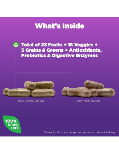 Natrol JuiceFestiv Suplemento de Frutas y Verduras 90 Cápsulas