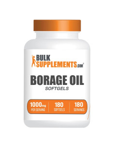 Aceite de Borraja 1000mg BulkSupplements - 180 Softgels Sin Gluten