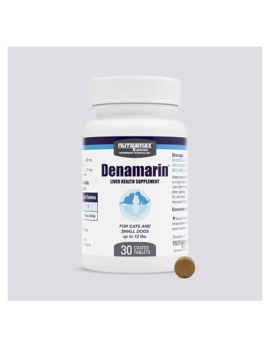 Suplemento Hepático Denamarin Nutramax para Perros y Gatos - 30 Tabletas