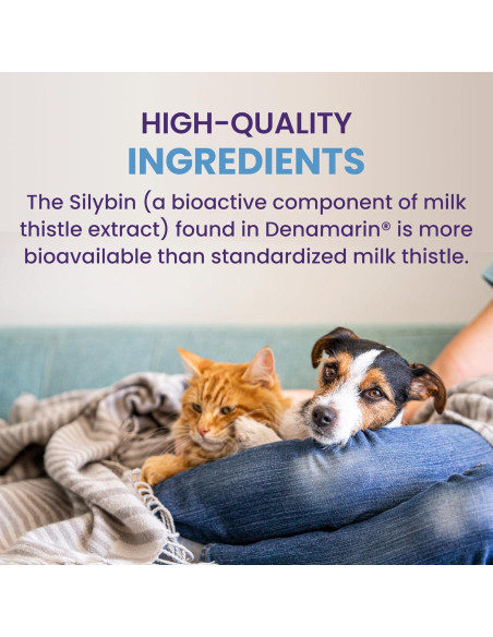 Suplemento Hepático Denamarin Nutramax para Perros y Gatos - 30 Tabletas