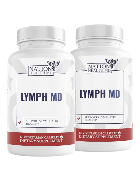 Lymph MD Suplemento Drenaje Linfático 120 Cápsulas Nation Health