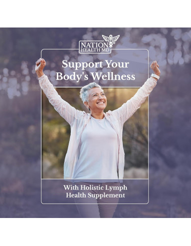 Lymph MD Suplemento Drenaje Linfático 120 Cápsulas Nation Health