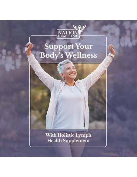 Lymph MD Suplemento Drenaje Linfático 120 Cápsulas Nation Health