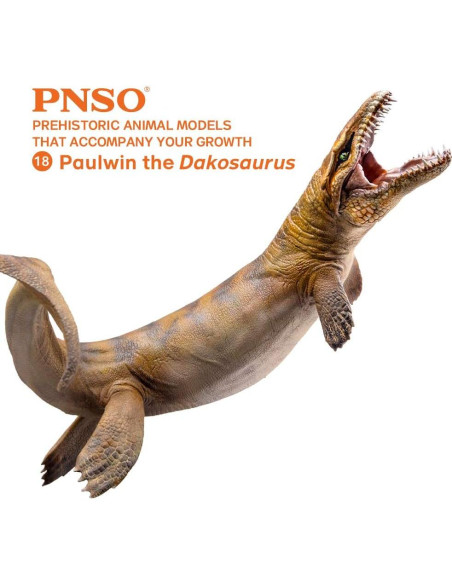 Modelo de Dinosaurio Paulwun El Dakosaurus PNSO 11.4 cm