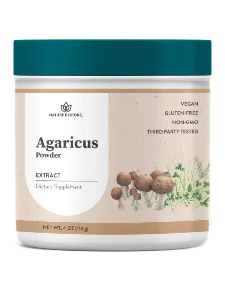 Extracto de hongo Agaricus Blazei Murill en polvo 113g 40% polisacáridos