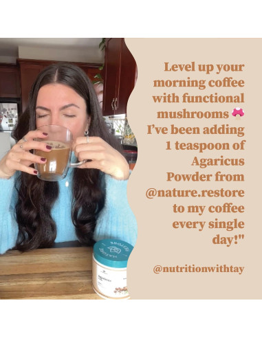 Extracto de hongo Agaricus Blazei Murill en polvo 113g 40% polisacáridos