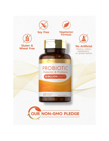 Cápsulas Probioticas Carlyle 50 Mil Millones CFU 60 Unidades