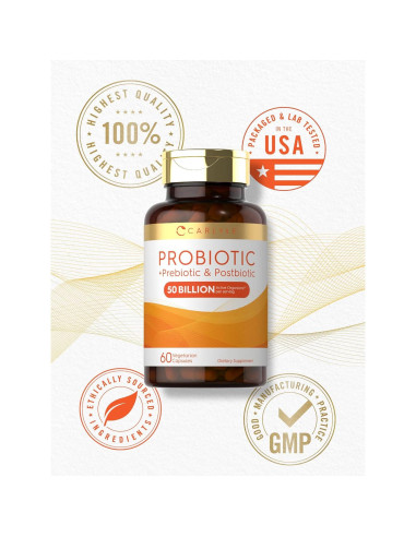 Cápsulas Probioticas Carlyle 50 Mil Millones CFU 60 Unidades