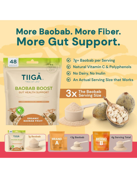 Bebida Energética Vegana Tiiga con Baobab - 99g