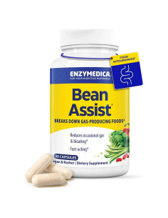 Enzymedica BeanAssist Enzima Digestiva Alpha Galactosidase 30 Cápsulas