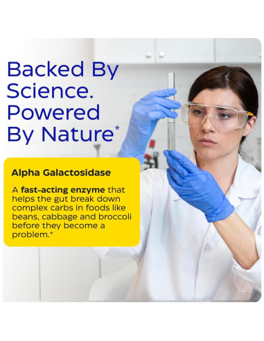 Enzymedica BeanAssist Enzima Digestiva Alpha Galactosidase 30 Cápsulas