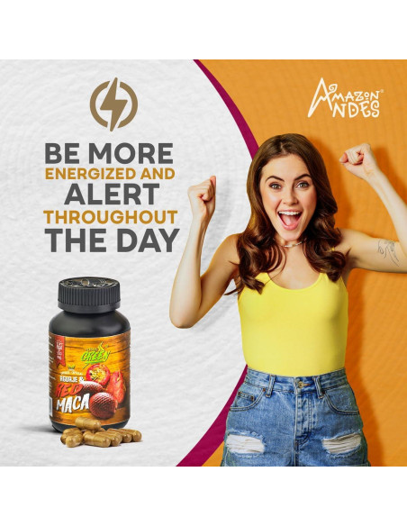 Aguaje con Maca Roja Energy Green - 120 Cápsulas 1000mg