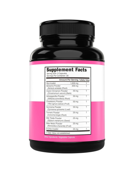 Suplemento Myo-Inositol y D-Chiro Inositol Dorado Nutrition 90 Cápsulas