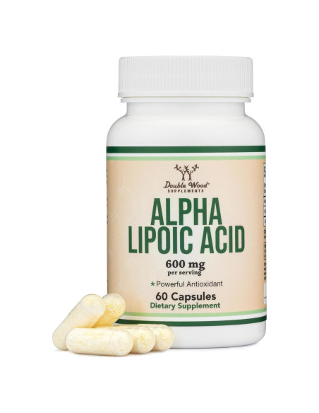 Ácido Lipoico 600mg Double Wood - 60 Cápsulas Antioxidante
